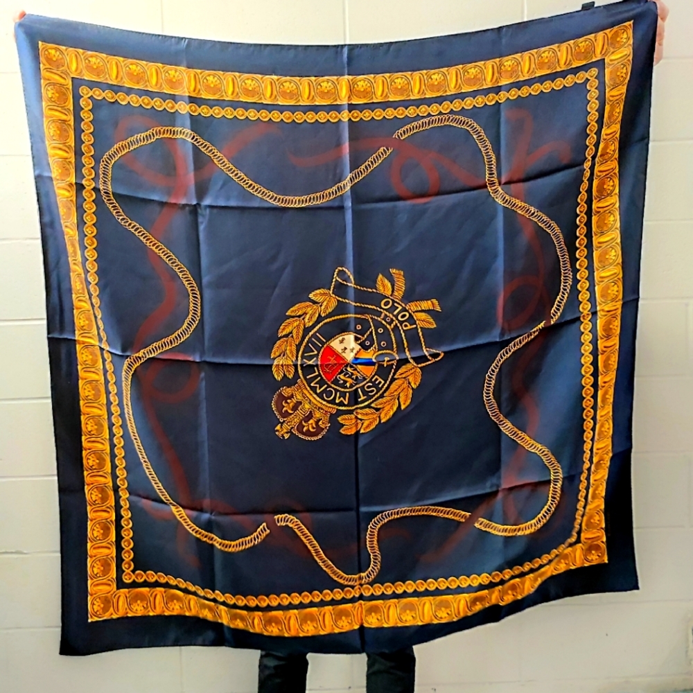 Vintage Polo Silk Scarf